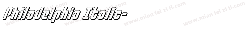 Philadelphia Italic字体转换